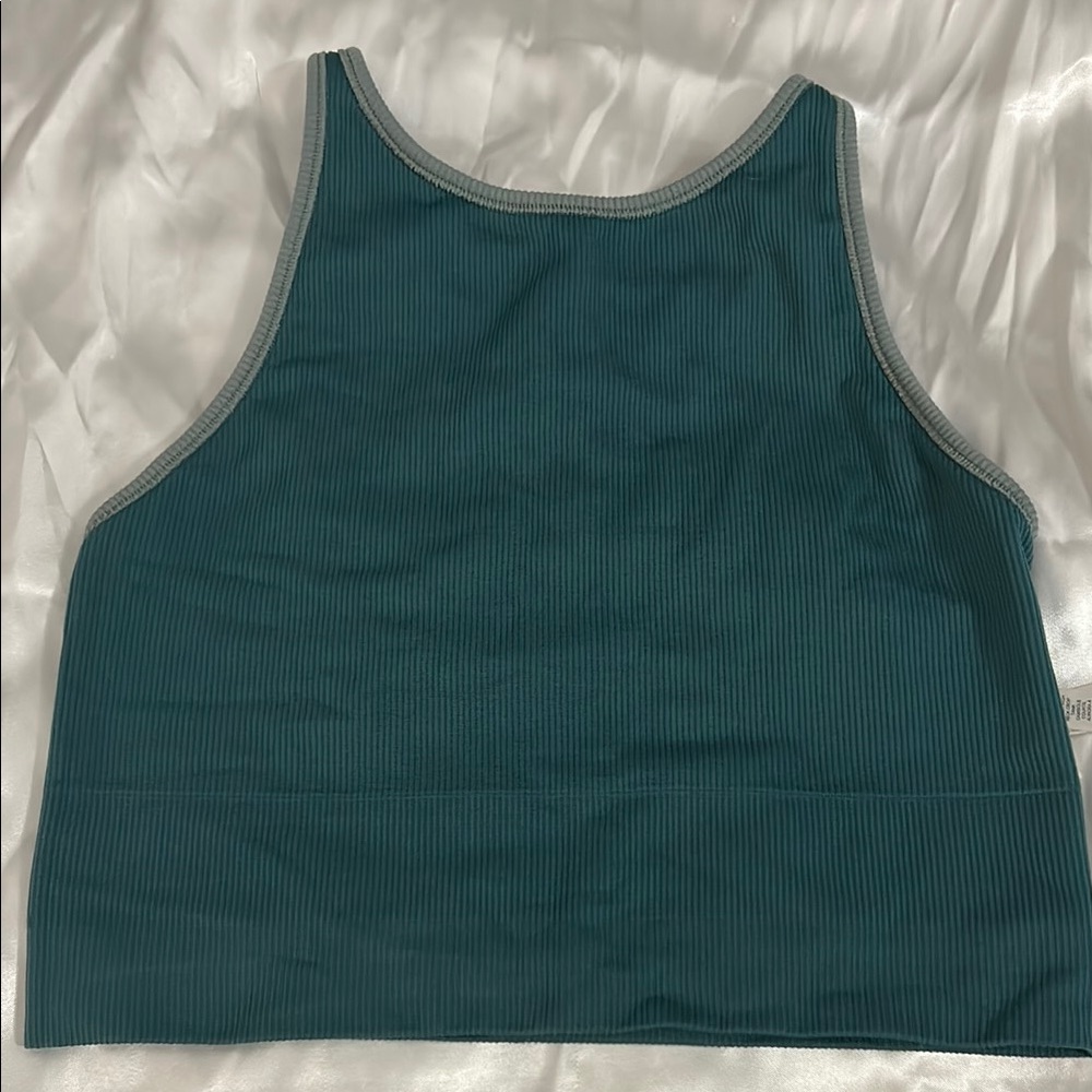 Athleta Seamless Cropped Teal Women's Tank